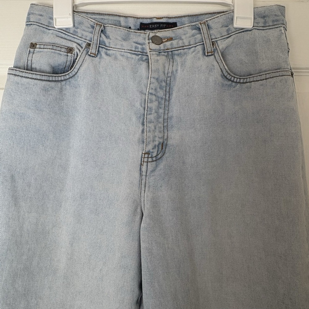 Bill Blass Vintage High Rise Mom Jeans Size 10 Easy Fit Straight Leg Light Wash - Picture 5 of 13
